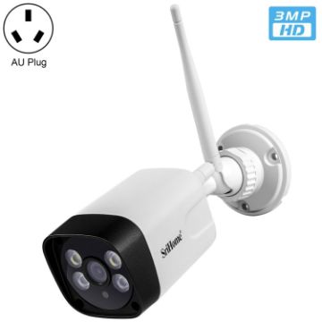 SriHome SH035 3MP IP Camera, Two-Way Audio, Night Vision, AU Plug - 1
