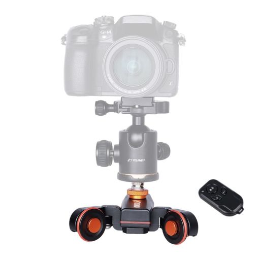 YELANGU L4X Electric Camera Dolly with Remote for DSLR, GoPro - 1
