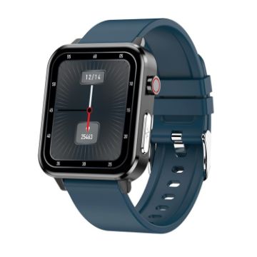 E86 Smart Watch 1.7" TFT, IP68 Waterproof, Oxygen/Temp Monitoring, Blue - 1