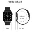 E86 Smart Watch 1.7" TFT, IP68 Waterproof, Oxygen/Temp Monitoring, Blue - 4