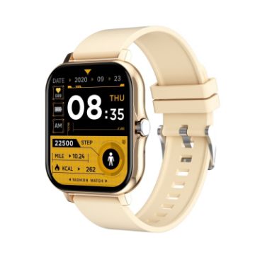 GT20 Smart Watch: 1.69" TFT, IP67 Waterproof, Bluetooth Call, Gold - 1