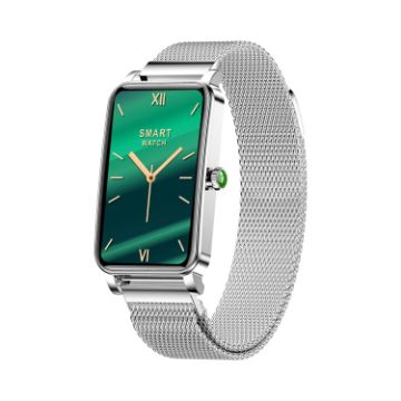 ZX19 Women's Smart Watch: 1.45" HD, Bluetooth 5.0, IP68, Milanese Strap - 1
