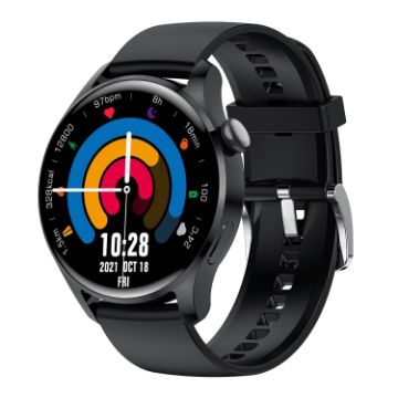 M103 Smart Watch: 1.35" Screen, IP67, Heart Rate, Bluetooth, Black Strap - 1