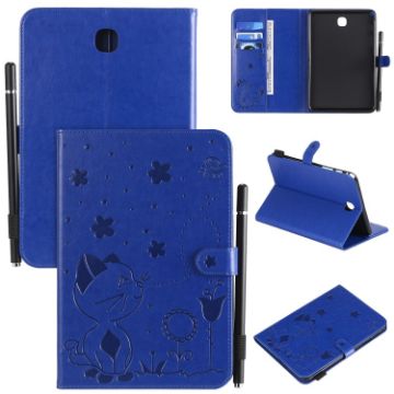 Samsung Galaxy Tab A8.0 T350 Cat Bee Shockproof Leather Case Blue - 1