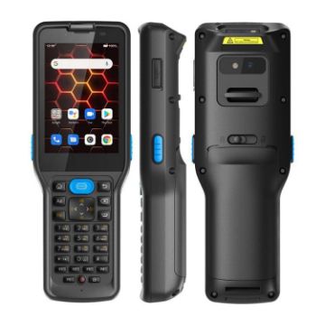UNIWA V350 Rugged Barcode Scanner, 4GB+64GB, Android 12, NFC, 4G (Black) - 1