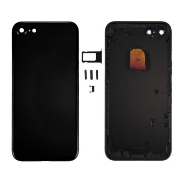 iPhone 7 Jet Black 6-in-1 Housing: Cover, Tray, Controls & Switch - 1
