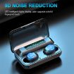 F9-9 TWS CVC8.0 Bluetooth Earphones with LED Display (Yellow) - 4