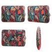 Lisen 13" Colorful Leaves Laptop Sleeve Case - Black - 3