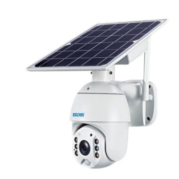 ESCAM QF480 1080P Solar PT Camera, IP66, Night Vision, 4G, Two-Way Audio - 1