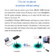 Measy FHD686-2 3D Wireless HDMI Extender, 1TX + 2RX, 200m Range, UK Plug - 4