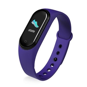 KM5 0.96" Smart Watch: IP68 Waterproof, Bluetooth, Heart Rate Purple - 1