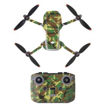 Sunnylife Waterproof Stickers for DJI Mini 2/4K/SE - Army Green Camo - 1