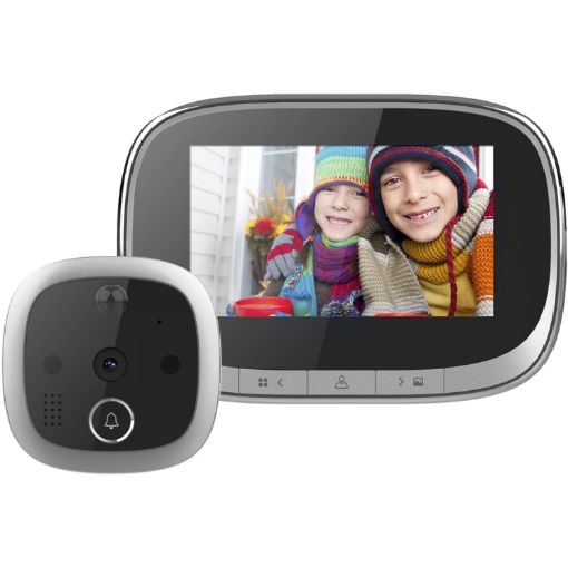 SF550 4.3" Digital Door Viewer with PIR, Night Vision, 145 Wide Angle - 1