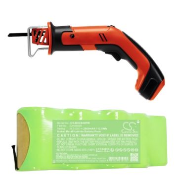 Black & Decker CHS6000 Recip-Saw Battery Replacement - 1