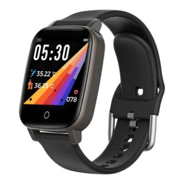 T1 Smart Sports Watch: 1.3" Screen, IP67 Waterproof, Temp & Heart Rate Monitor - 1