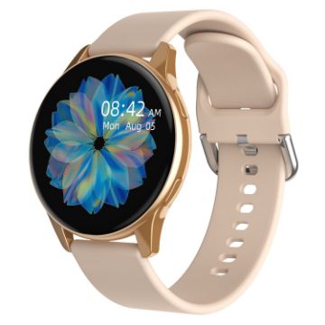 Lokmat T2 Pro 1.28" IPS Touch Smart Watch, Heart Rate/BP Monitor, Pink - 1