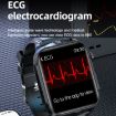 TK11P Smart Watch: 1.83" IPS, IP68, Leather Band, Stress/ECG Monitor (Black) - 6