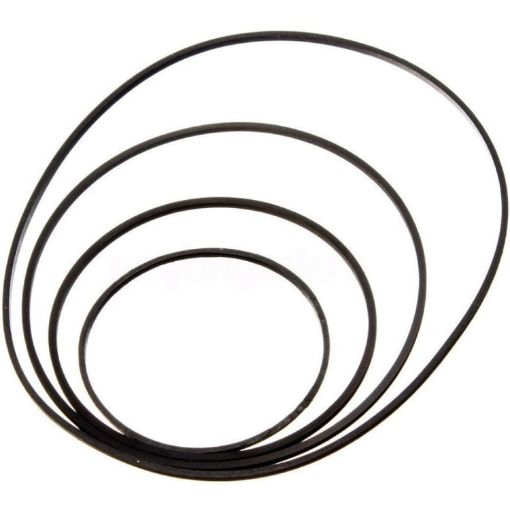 50pcs Mixed Universal Tape Recorder & Walkman Rubber Belt Pack - 1
