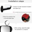 Adjustable 3R-045 Blind Spot Rear View Mirror, 70mm, Black - 6