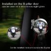 Adjustable 3R-045 Blind Spot Rear View Mirror, 70mm, Black - 7