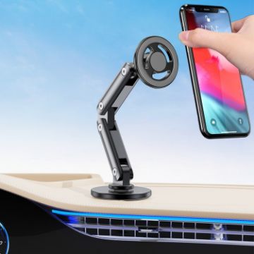 Car Multi-angle Adjustable MagSafe Magnetic Holder Black - LK-CDD13 - 1