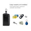 Large-capacity Leather Keys Holder & Wallet, Brown - Model 9105 - 5