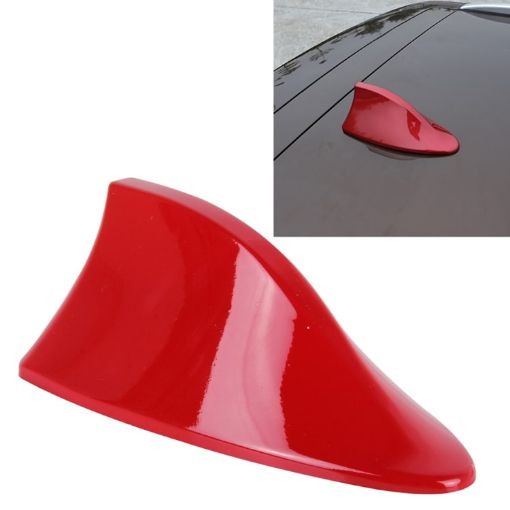 Red Universal Shark Fin Car Antenna Aerial for SUV Truck Van Radio - 1