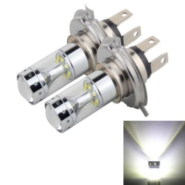 H4 60W 1200LM 6000K Car Fog Lights, 12 XB-D LED, DC 12V, 2 PCS White - 1