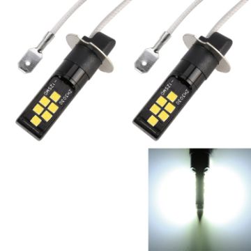 H3 12LED Fog Light 6000K 320LM 3.5W DC9-16V Car Auto Lamps (2 PCS) - 1