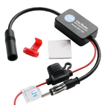 12V FM Antenna Signal Amplifier Booster for Car Marine Boat 330mm - 1