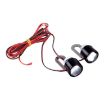 2 PCS 12V 3W Green LED Strobe Light Eagle Eyes for Motorcycle 90cm Wire - 2