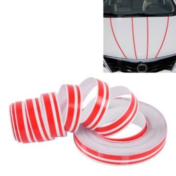 12mm x 9.8m Red Car Self Adhesive Decorative Stripe Tape Line - 1