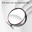 Adjustable 3R-044 White Blind Spot Mirror - Wide Angle Rear View Mirror - 5