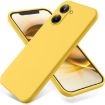 Realme 10 Pro 5G Yellow Liquid Silicone Dropproof Full Coverage Case - 1