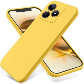 Realme C53/Narzo N53 Yellow Silicone Dropproof Full Coverage Case - 1