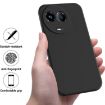 Realme Narzo 60x Black Liquid Silicone Dropproof Phone Case Full Coverage - 2