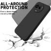 Realme Narzo 60x Black Liquid Silicone Dropproof Phone Case Full Coverage - 5