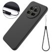 Realme 12+ Black Liquid Silicone Dropproof Full Coverage Phone Case - 2