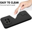 Realme 12+ Black Liquid Silicone Dropproof Full Coverage Phone Case - 6