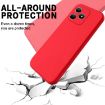 Realme Note 50 Red Liquid Silicone Dropproof Full Coverage Phone Case - 5