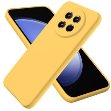 Realme C65 5G Yellow Liquid Silicone Dropproof Phone Case Full Coverage - 1