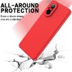 Realme 12 Lite Red Liquid Silicone Dropproof Full Coverage Phone Case - 5