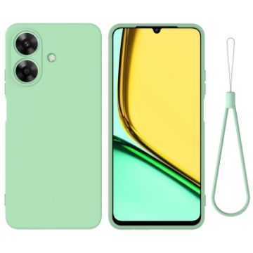 Realme C61/Narzo N61 Green Silicone Dropproof Full Coverage Case - 1