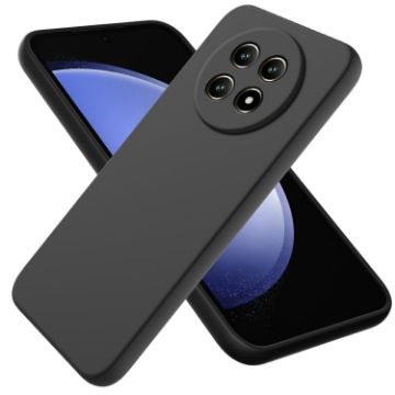 Realme 13 Pro/13 Pro+ 5G Black Liquid Silicone Dropproof Phone Case - 1