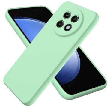 Realme 13+ Green Liquid Silicone Dropproof Full Coverage Phone Case - 1