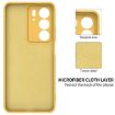 Realme C75 Yellow Liquid Silicone Dropproof Full Coverage Phone Case - 6