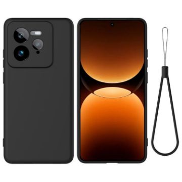 Realme GT 7 Pro Black Liquid Silicone Dropproof Full Coverage Case - 1