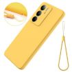 Realme C75x Yellow Liquid Silicone Dropproof Full Coverage Phone Case - 7