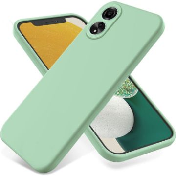 OPPO A78 4G Green Liquid Silicone Dropproof Full Coverage Case - 1