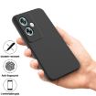 OPPO A79 Black Liquid Silicone Dropproof Full Coverage Phone Case - 4